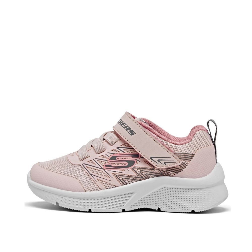New! SKECHERS Little Girls Microspec Bold Delight Running Sneakers Athletic Shoe